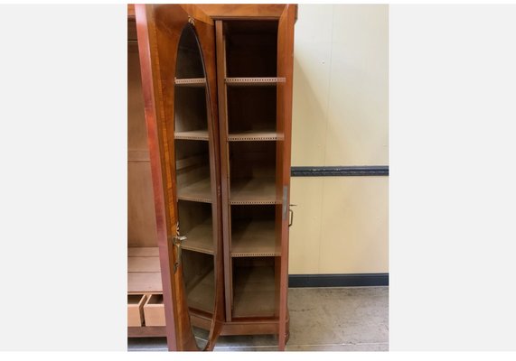 Wooden Wardrobe / Clothes Cabinet – Used Vintage Wardrobe with Mirror, 1930 for sale at Pamono