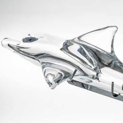 Crystal Glass Dolphin from Daum, France, 1860 for sale at Pamono