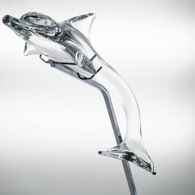 Crystal Glass Dolphin from Daum, France, 1860 for sale at Pamono