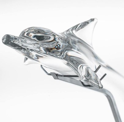 Crystal Glass Dolphin from Daum, France, 1860 for sale at Pamono