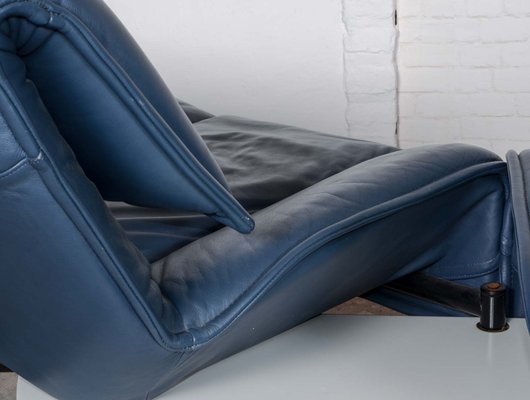 Mid-Century Blue Veranda Sofa by Vico Magistretti for Cassina