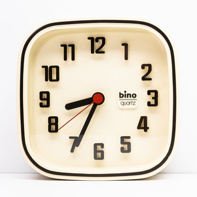 Bino Quartz Wall Clock, 1980s for sale at Pamono