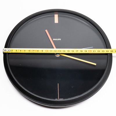Vintage Wall Clock from Philips, 1980s for sale at Pamono