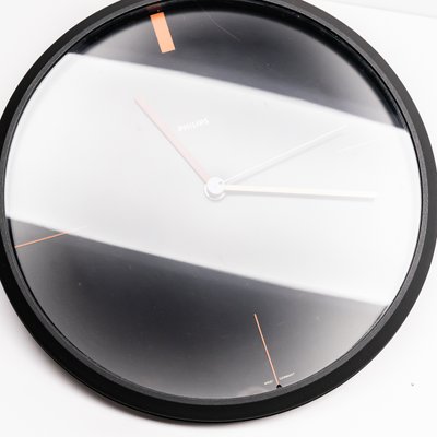 Vintage Wall Clock from Philips, 1980s for sale at Pamono