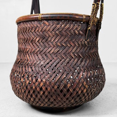 Japanese Bamboo Hanakago Ikebana Basket, 1940s for sale at Pamono