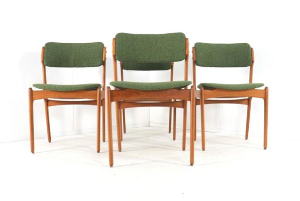 Model 49 Bur Chairs by Erik Buch for O.D. Møbler, Set of 4 for