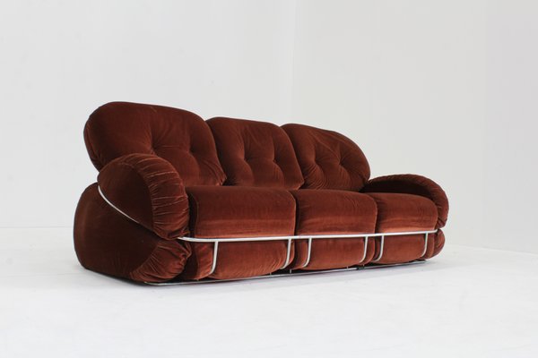 超希少Adriano Piazzesi Okay Sofaヴィンテージ 70年代 Vintage Okay Sofa by Adriano Piazzesi, 1970s for sale at Pamono