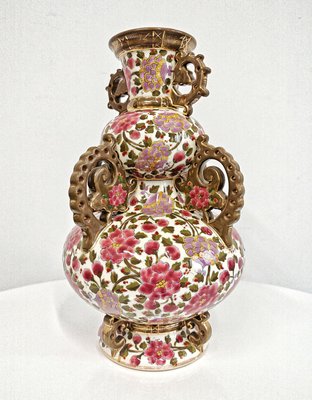 Große antike Vase von Fischer, 1800er bei Pamono kaufen