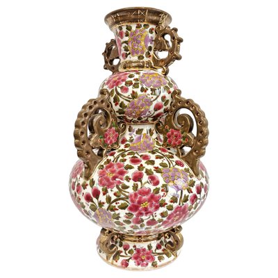 Große antike Vase von Fischer, 1800er bei Pamono kaufen