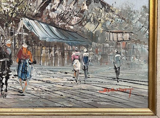Louis Anthony Burnett, Notre Dame de Paris, Oil Painting, Framed