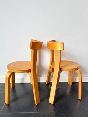 Alvar Aalto Artek Chair No.68木製 椅子 ナチュラル Vintage Scandinavian Model 68 Children's Chair in Plywood and