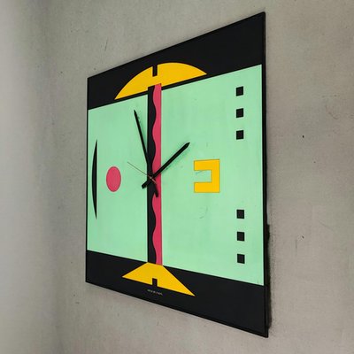 Postmodern Clock by Alessandro Mendini, 1980s for sale at Pamono