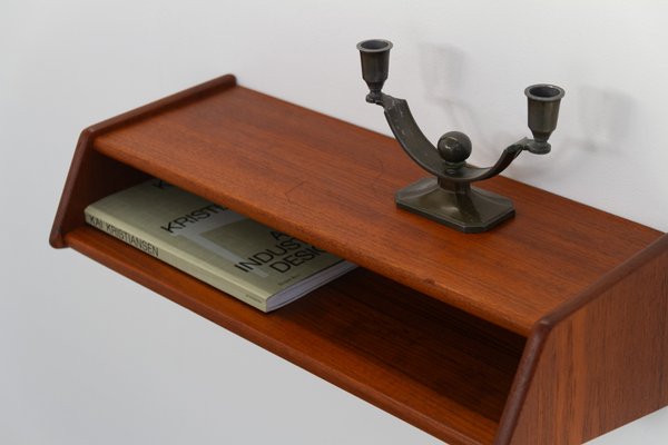 Danish Floating Teak Shelf by Kai Kristiansen for Aksel Kjersgaard