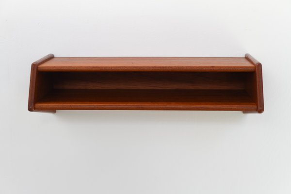 Danish Floating Teak Shelf by Kai Kristiansen for Aksel Kjersgaard