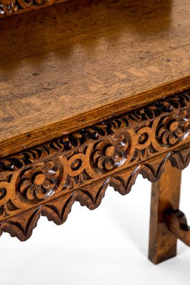 Victorian Carved Oak Hall Table for sale at Pamono