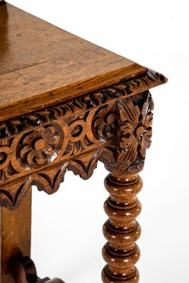 Victorian Carved Oak Hall Table for sale at Pamono