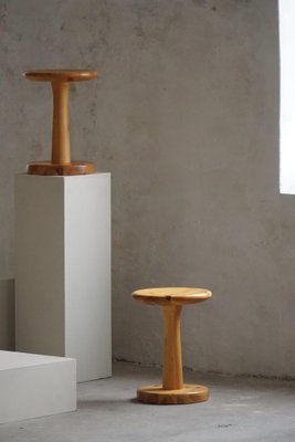 Mid-Century Danish Pine Stools or Pedestals by Rainer Daumiller