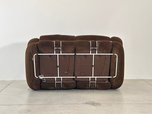 Okay Sofa in Velvet by Adriano Piazzesi, 1970s for sale at Pamono