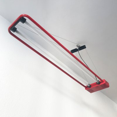 Vintage Fluorescent Hanging Light by Gian N. Gigante for