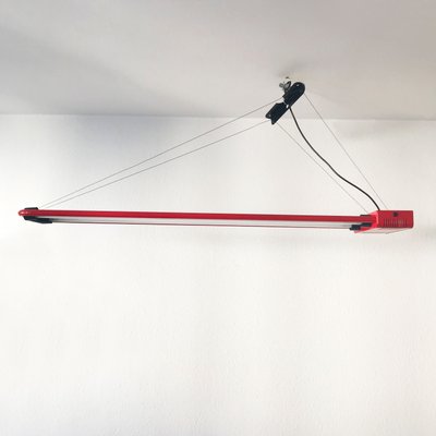 Vintage Fluorescent Hanging Light by Gian N. Gigante for