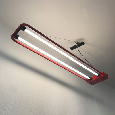 Vintage Fluorescent Hanging Light by Gian N. Gigante for Zerbetto 1980s for sale at Pamono