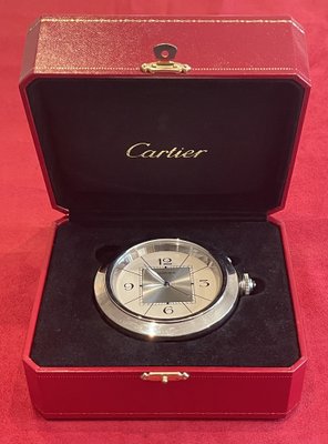 【中古絶版品】Cartier Pasha トラベルクロック Pasha Travel Alarm Clock from Cartier, 2000s for sale at Pamono