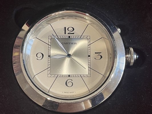 Pasha Travel Alarm Clock from Cartier, 2000s for sale at Pamono