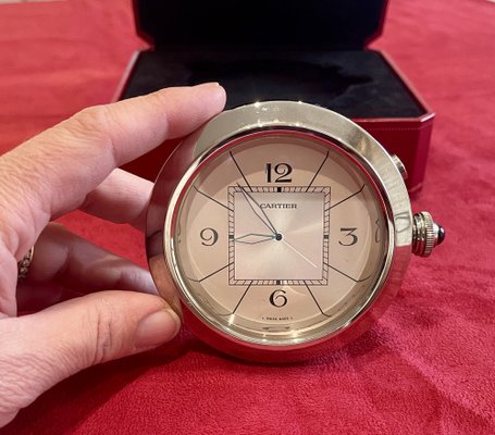 Pasha Travel Alarm Clock from Cartier, 2000s for sale at Pamono
