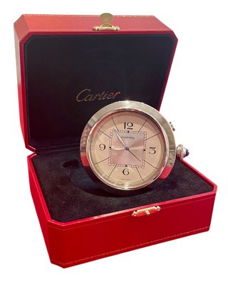 正規 CARTIER カルティエ PASHA パシャ Travel Clock Pasha Travel Alarm Clock from Cartier, 2000s for sale at Pamono