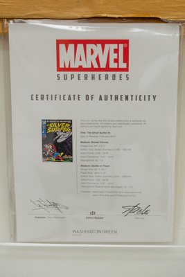 The Silver Surfer #4, Limited Edition Large Marvel Art Print