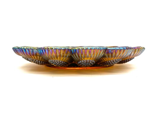 Vintage Iridescent Serving Plate from Indiana Glass & Co., 1970s