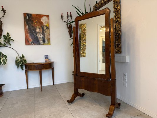 journalstandardFurniture OLD ELMMIRROR 鏡 Antique Biedermeier Walnut Veneered Tailor's Mirror for sale at Pamono