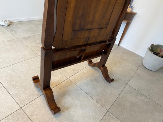 Antique Biedermeier Walnut Veneered Tailor's Mirror for sale at Pamono