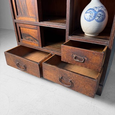 Japanese Tansu Cabinet with Sliding Doors, 1920s for sale at Pamono