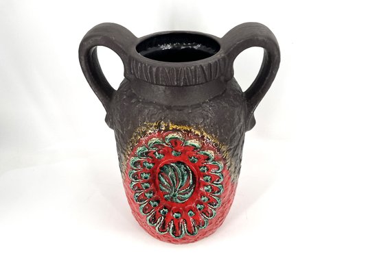 1960年代 Dümler＆Breiden fatlava XLsize Vintage Fat Lava Vase in Ceramic by Dümler & Breiden, 1960s for