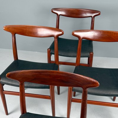 W2 Chairs in Teak by Hans J. Wegner for C.M. Madsen, Denmark