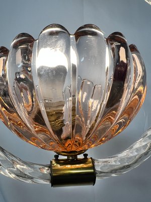 Pink Murano Glass Pendant from Barovier & Toso, 1940s for sale at