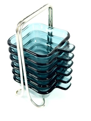 Set da aperitivo di Wilhelm Wagenfeld per WMF, anni '50, set di 7