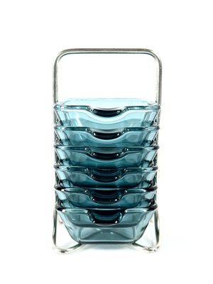 Set da aperitivo di Wilhelm Wagenfeld per WMF, anni '50, set di 7