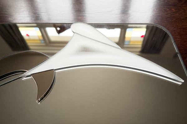 Vintage Sculptural Layered Mirror by David Marshall, 1989 for sale