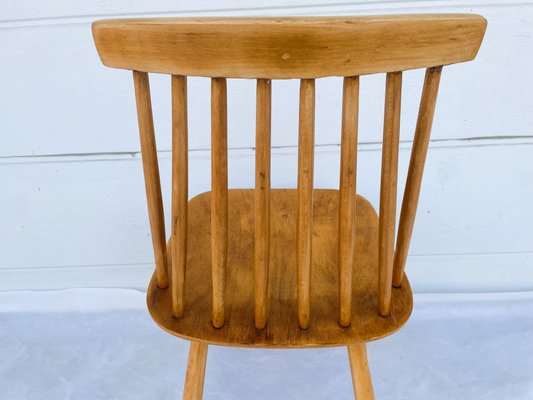 Vintage Wooden Windsor Style Chair, 1930-1960 for sale at Pamono