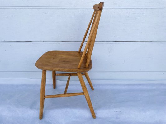 Vintage Wooden Windsor Style Chair, 1930-1960 for sale at Pamono