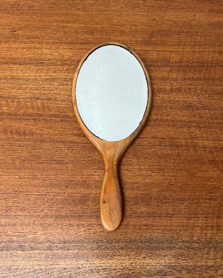 German Art Deco Handheld Mirror in Wood, 1920s for sale at Pamono