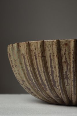Arne Bang 1932年 デンマークの象徴的な16cmの皿 Large Art Deco Stoneware No. 189 Bowl by Arne Bang, Denmark, 1930s