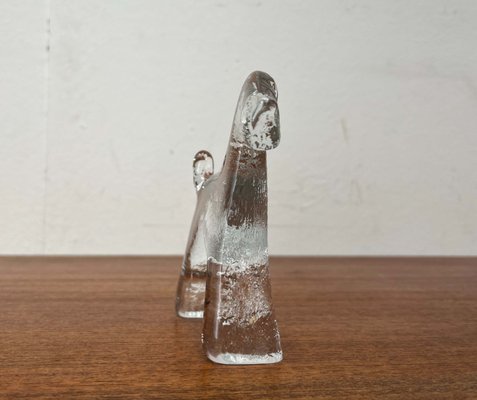 Vintage Swedish Glass Kennel Series Airedale Terrier Sculpture by