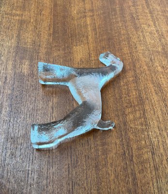 Vintage Swedish Glass Kennel Series Airedale Terrier Sculpture by