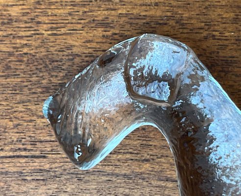 Vintage Swedish Glass Kennel Series Airedale Terrier Sculpture by