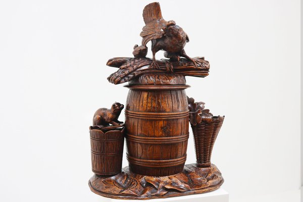 black forest tobacco Large Swiss Black Forest Tobacco Box, 1880