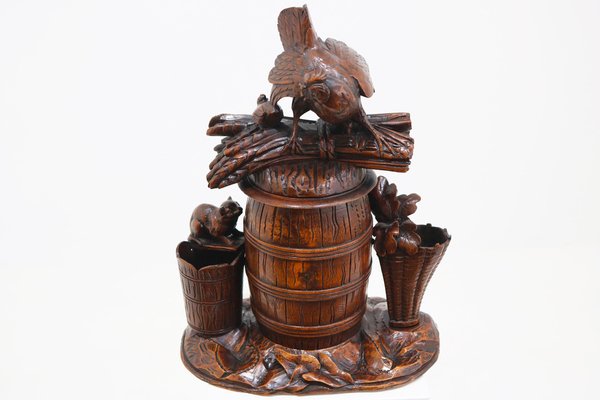 Large Swiss Black Forest Tobacco Box, 1880
