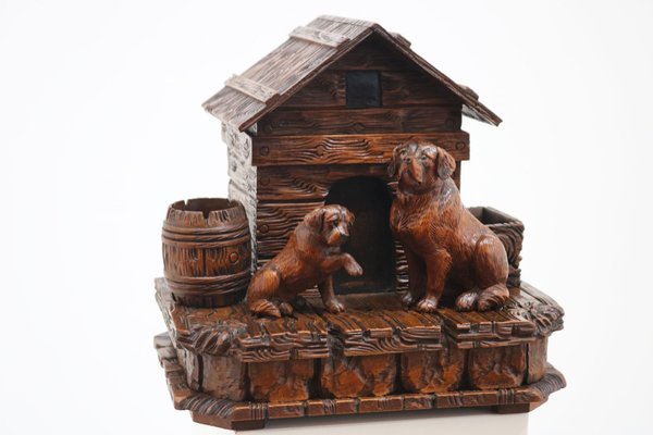 tobacco boxes for sale Antique Swiss Black Forest Tobacco Box, 1880